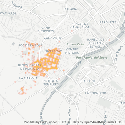 Dami ng Negosyo sa Postal Code 25003 - Lleida, Katalunya