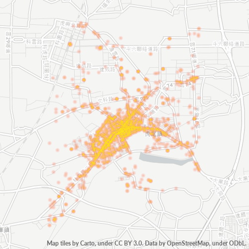 Business Concentration in Postal Code 632 - Taiwan