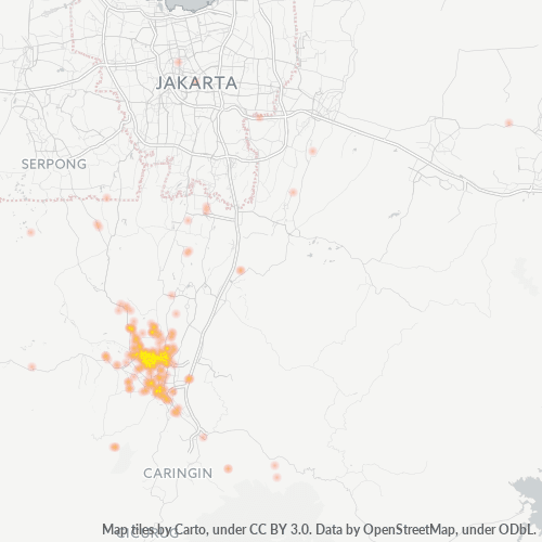 Dami ng Negosyo sa Postal Code 16164 - Bogor, Kanlurang Java