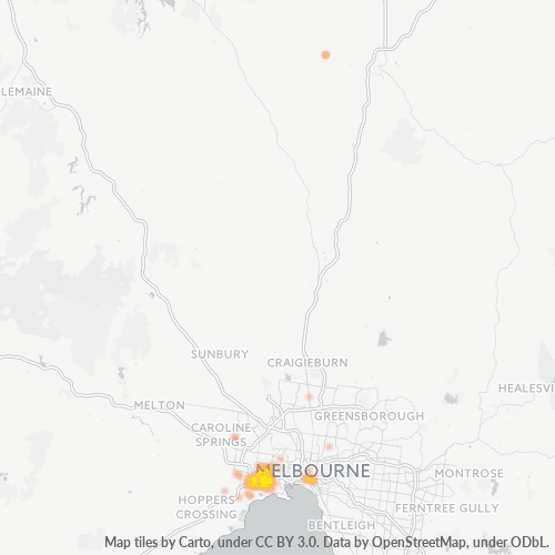 Dami ng Negosyo sa Postal Code 3025 - Footscray, Victoria