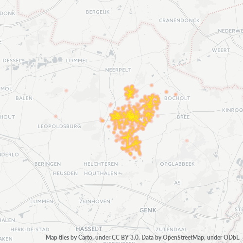 Besighheidskonsentrasie in Poskode 3990 - Peer, Vlaandere
