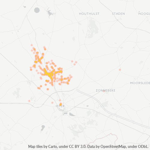 Bedrijfsconcentratie in Postcode 8904 - België
