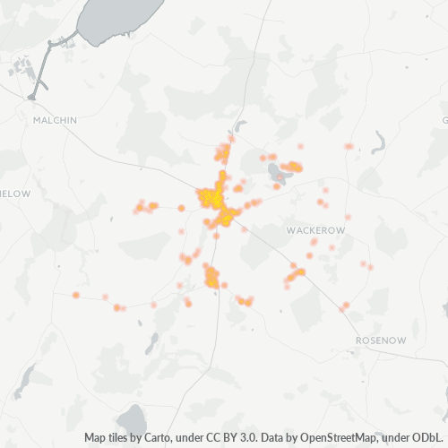 Konsentrasi Bisnis di Kode Pos 17153 - Ritzerow, Mecklenburg-Vorpommern