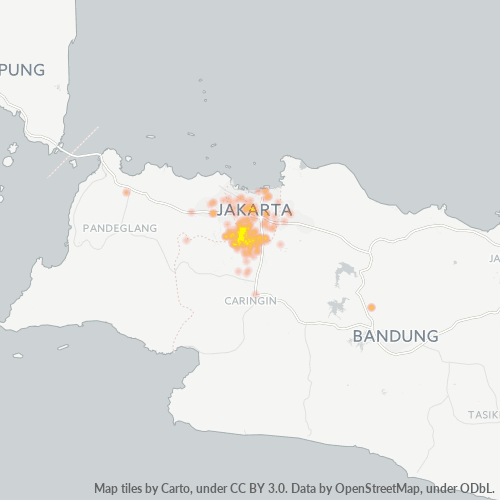 Bedriftskonsentrasjon i Postnummer 16514 - Depok (Vest-Java)