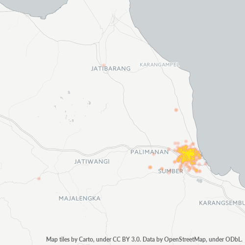 Dami ng Negosyo sa Postal Code 45153 - Cirebon, Kanlurang Java