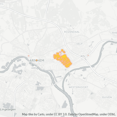Konsentrasi Bisnis di Kode Pos 6826 - Arnhem, Gelderland