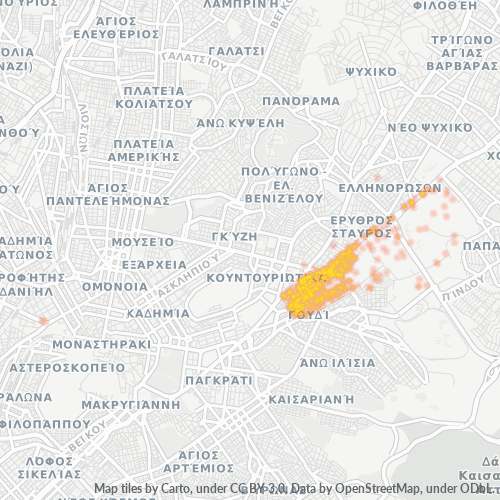 Bedriftskonsentrasjon i Postnummer 115 27 - Athen, Attica