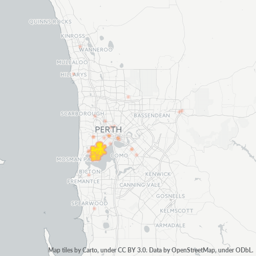 Dami ng Negosyo sa Postal Code 6009 - Nedlands, Kanlurang Australya