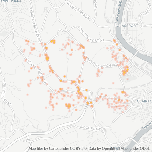 Mkusanyiko wa Biashara katika Posta 15025 - Clairton, Pennsylvania