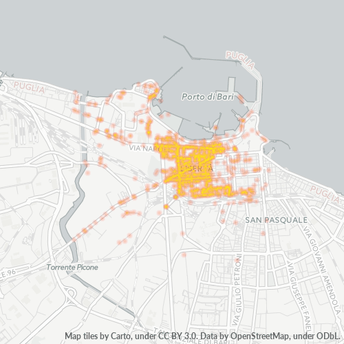 Dami ng Negosyo sa Postal Code 70123 - Bari, Apulia