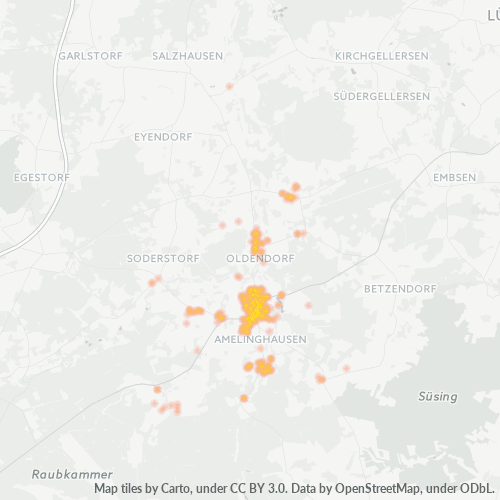 Concentrarea activității în Cod Postal 21385 - Rehlingen, Saxonia Inferioară