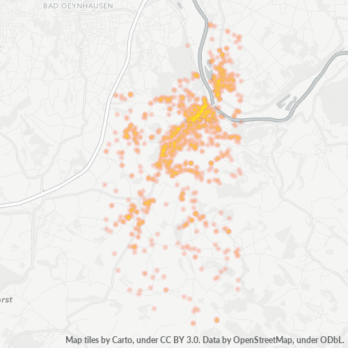 Business Concentration in Postal Code 32602 - Vlotho, North Rhine-Westphalia