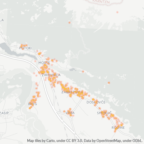 Dami ng Negosyo sa Postal Code 4274 - Eslobenya