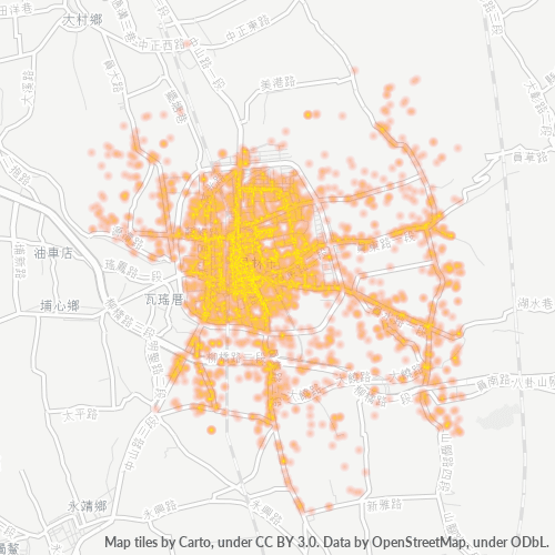Bedrijfsconcentratie in Postcode 510 - Taiwan