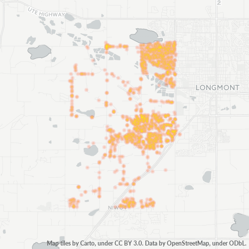 Bedriftskonsentrasjon i Postnummer 80503 - Longmont, Colorado