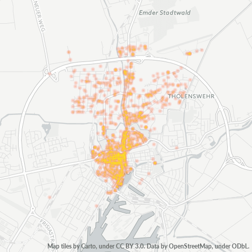 Business Concentration in Postal Code 26721 - Emden, Lower Saxony