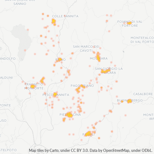 Dami ng Negosyo sa Postal Code 82020 - Molinara, Campania