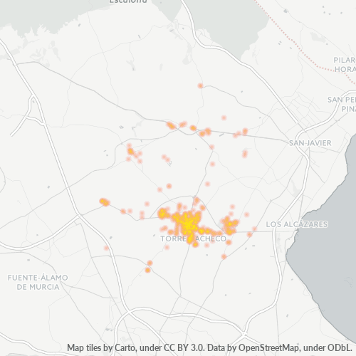 Bedrijfsconcentratie in Postcode 30700 - Torre-Pacheco, Murcia (autonome gemeenschap)