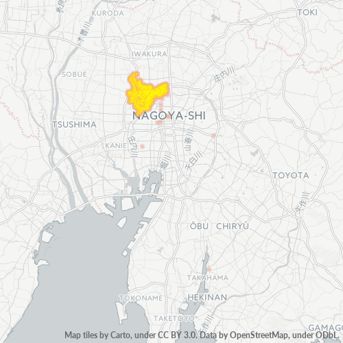 Bedrijfsconcentratie in Postcode 452 - Kitagata, Gifu (prefectuur)