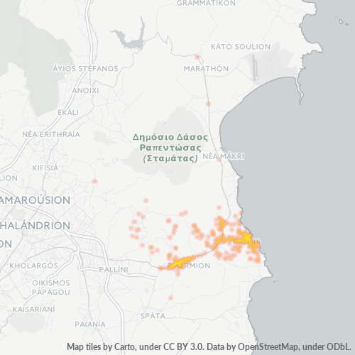 Dami ng Negosyo sa Postal Code 190 09 - Rafína, Attica