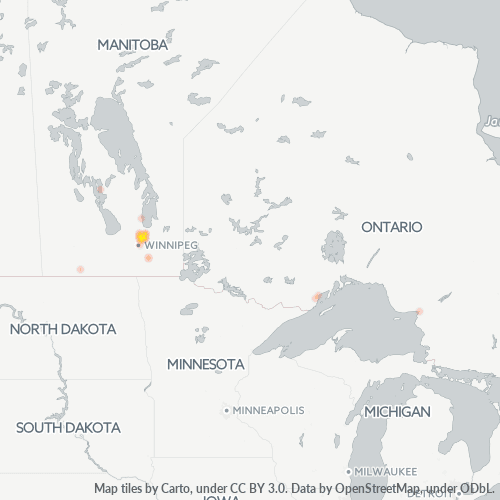 Bedrijfsconcentratie in Postcode R1A - Selkirk, Manitoba