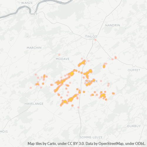 Bedrijfsconcentratie in Postcode 4560 - België