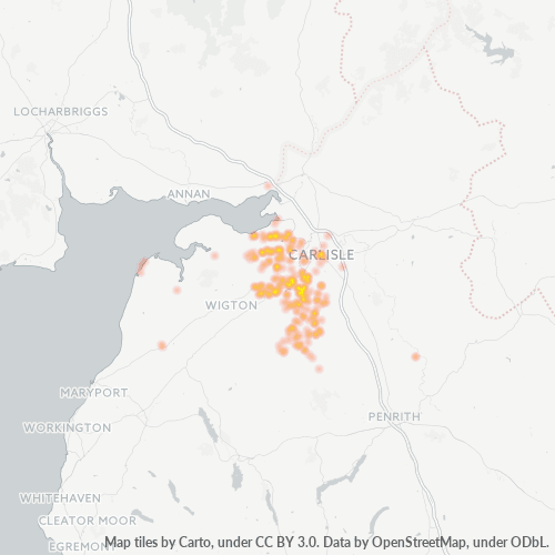 Dami ng Negosyo sa Postal Code CA5 - United Kingdom