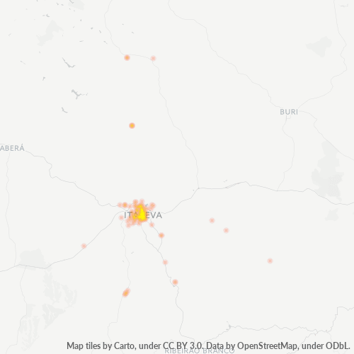 Dami ng Negosyo sa Postal Code 18400-000 - Itapeva, São Paulo