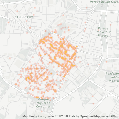 Bedrijfsconcentratie in Postcode 28911 - Leganés, Madrid (autonome gemeenschap)