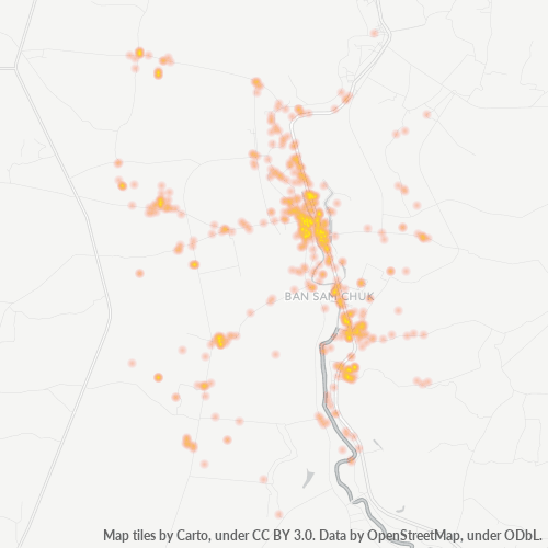 Bedrijfsconcentratie in Postcode 72130 - Sam Chuk, Changwat Suphanburi