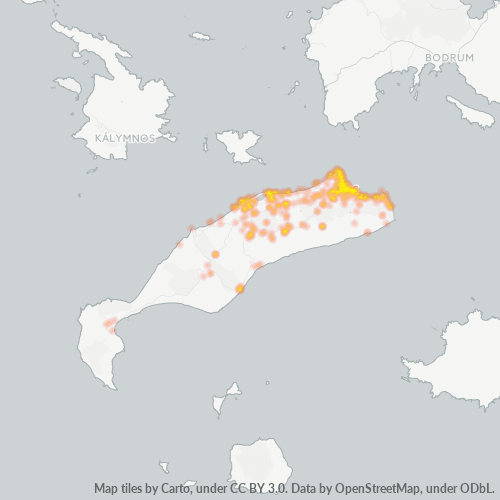 Bedriftskonsentrasjon i Postnummer 853 00 - Hellas