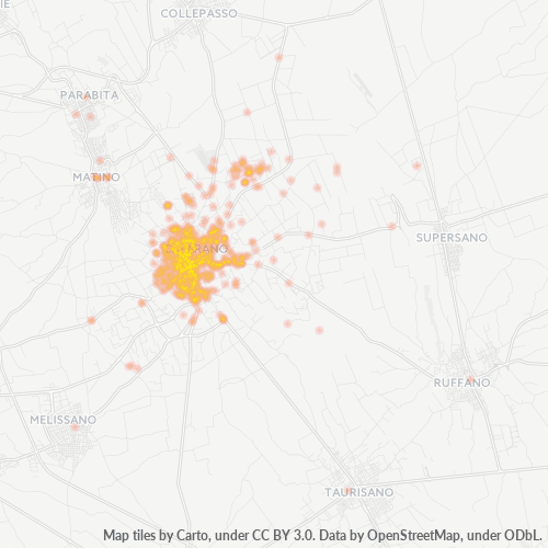 Bedrijfsconcentratie in Postcode 73042 - Italië