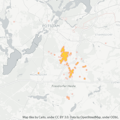 Business Concentration in Postal Code 14558 - Nuthetal, Brandenburg