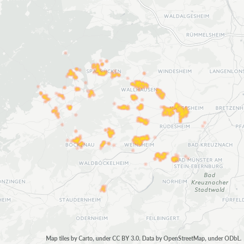 Virksomhedskoncentration i Postnummer 55595 - Dalberg, Rheinland-Pfalz