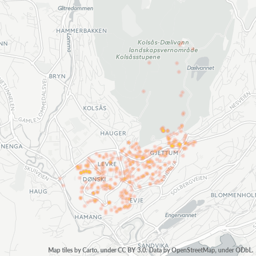 Bedrijfsconcentratie in Postcode 1346 - Akershus
