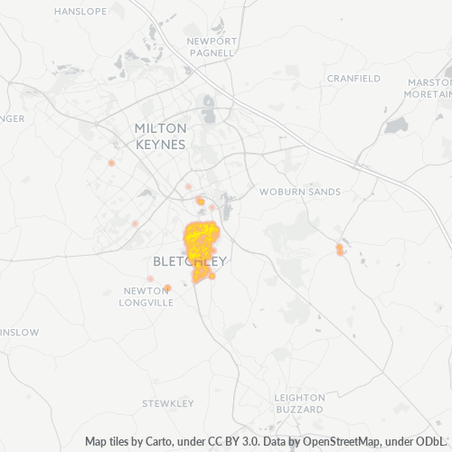 Concentració d'empreses a Codi Postal MK2 - Milton Keynes, Anglaterra
