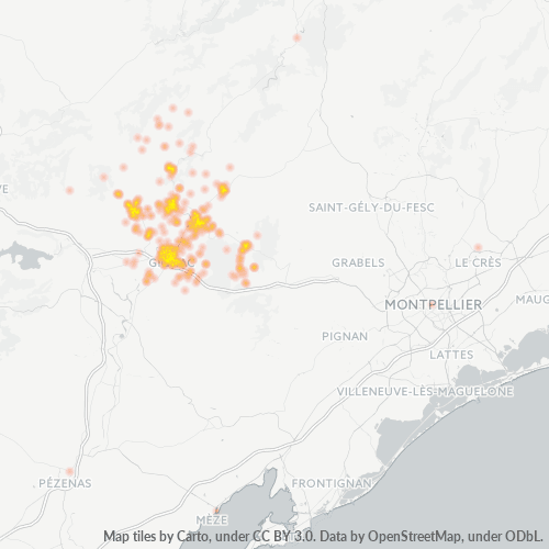 Dami ng Negosyo sa Postal Code 34150 - Aniane, Languedoc-Roussillon