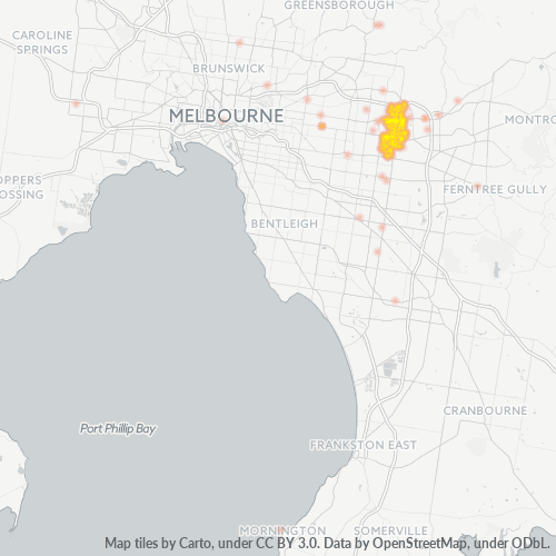 Dami ng Negosyo sa Postal Code 3131 - Forest Hill, Victoria