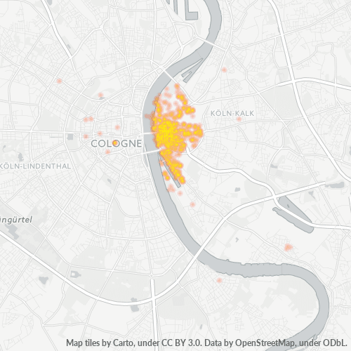 Business Concentration in Postal Code 50679 - Cologne, North Rhine-Westphalia