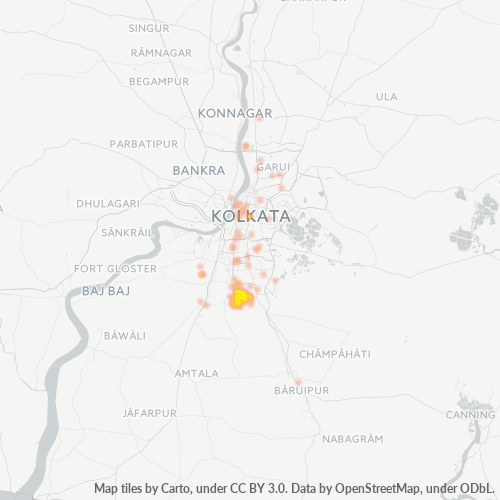 Dami ng Negosyo sa Postal Code 700070 - Nagtala, West Bengal