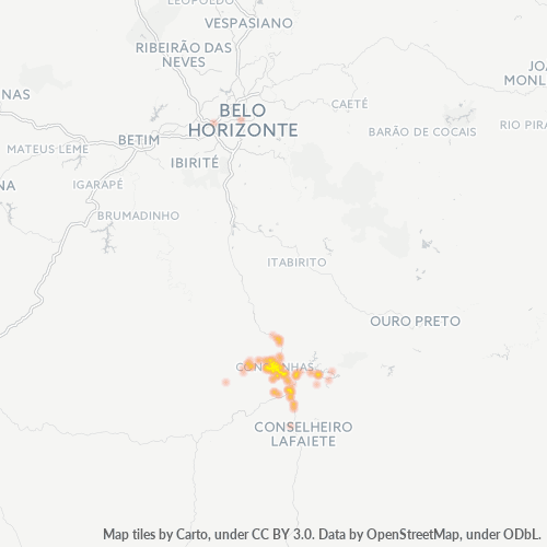 Dami ng Negosyo sa Postal Code 36415-000 - Congonhas, Minas Gerais