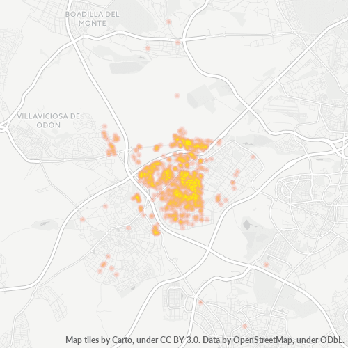 Dami ng Negosyo sa Postal Code 28922 - Alcorcón, Pamayanan ng Madrid