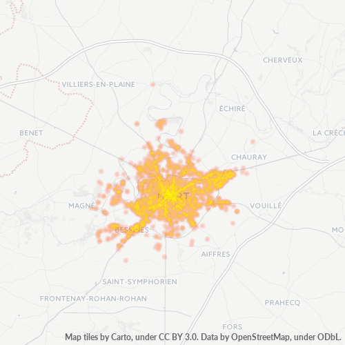 Dami ng Negosyo sa Postal Code 79000 - Sciecq, Poitou-Charentes