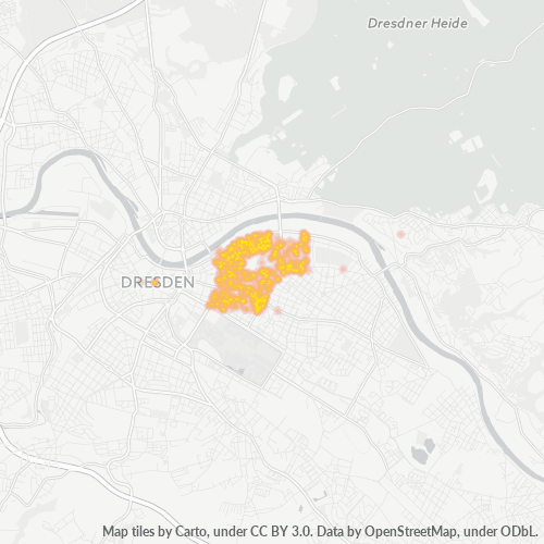 Dami ng Negosyo sa Postal Code 01307 - Dresde, Sahonya