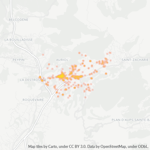 Dami ng Negosyo sa Postal Code 13390 - Auriol, Provence-Alpes-Côte d'Azur