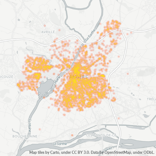 Dami ng Negosyo sa Postal Code 49000 - Écouflant, Pays de la Loire