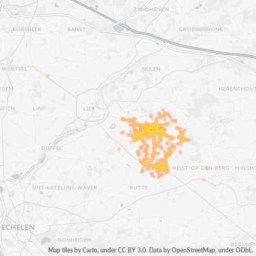 Bedrijfsconcentratie in Postcode 2590 - Berlaar, Vlaanderen