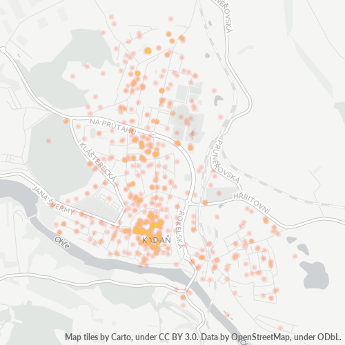 Bedrijfsconcentratie in Postcode 432 01 - Rokle, Ústí nad Labem (regio)