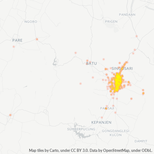 Dami ng Negosyo sa Postal Code 65126 - Malang, Silangang Java