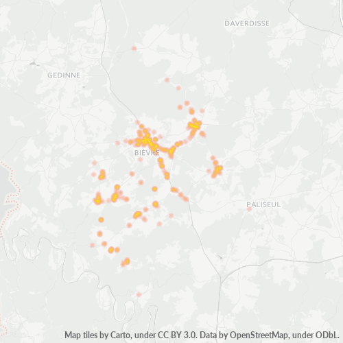 Bedrijfsconcentratie in Postcode 5555 - België
